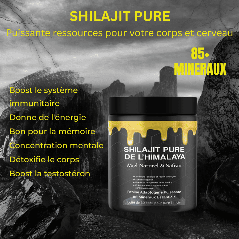 Shilajit Pure Vitalité - Booster Mental et immunitaire